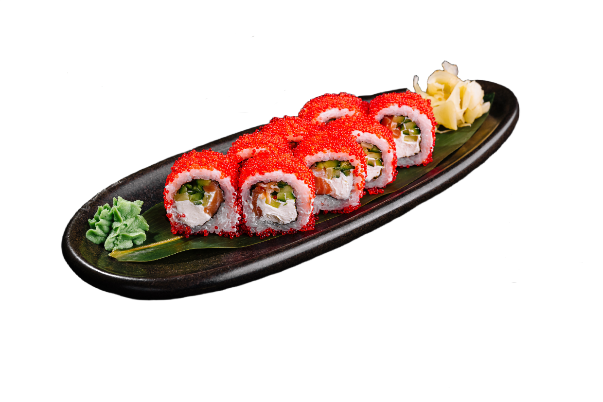 California-Rolle mit Tobiko