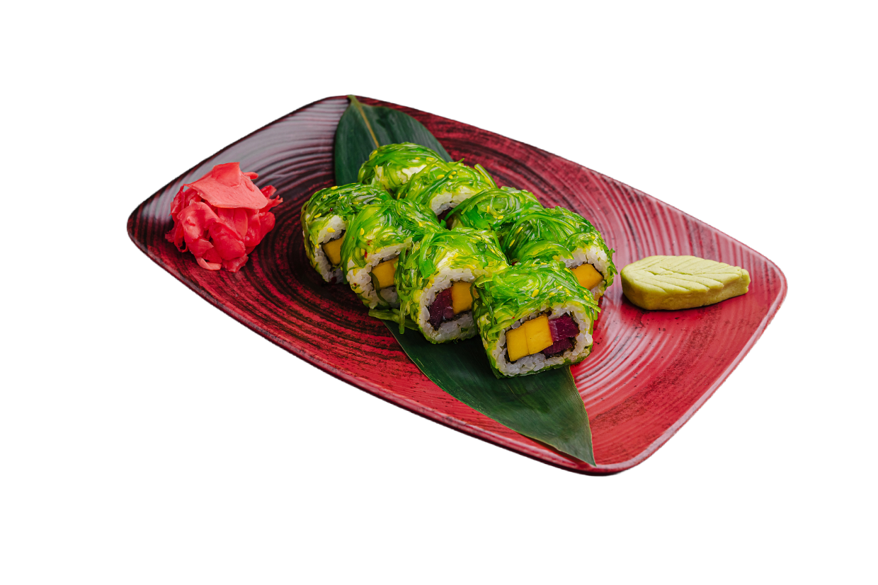 Wakame-Tempura-Rolle